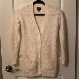 Long Cream supper soft cardigan